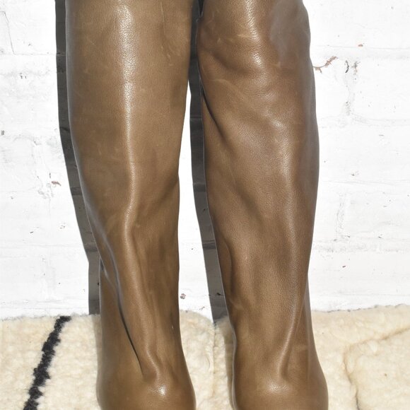 ULLA JOHNSON Stunning Leather Booties with Shearling Line Size Tag: 37 - Picture 4 of 10